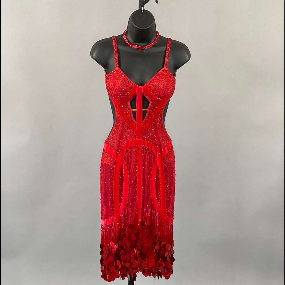 Beautiful DORÉ Rhythm/Latin dress for sale!